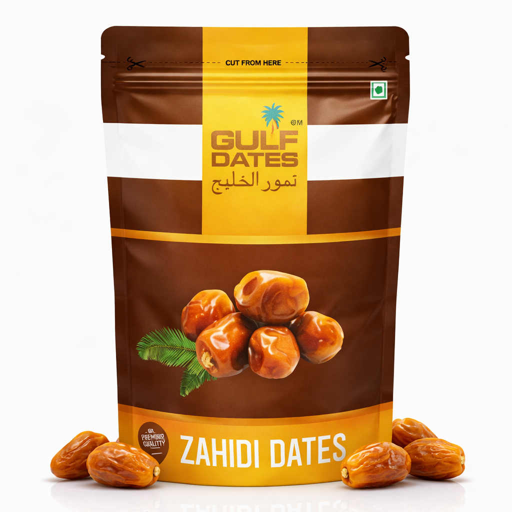 Gulf Dates Zahidi Premium Quality Natural Dates (500gm)