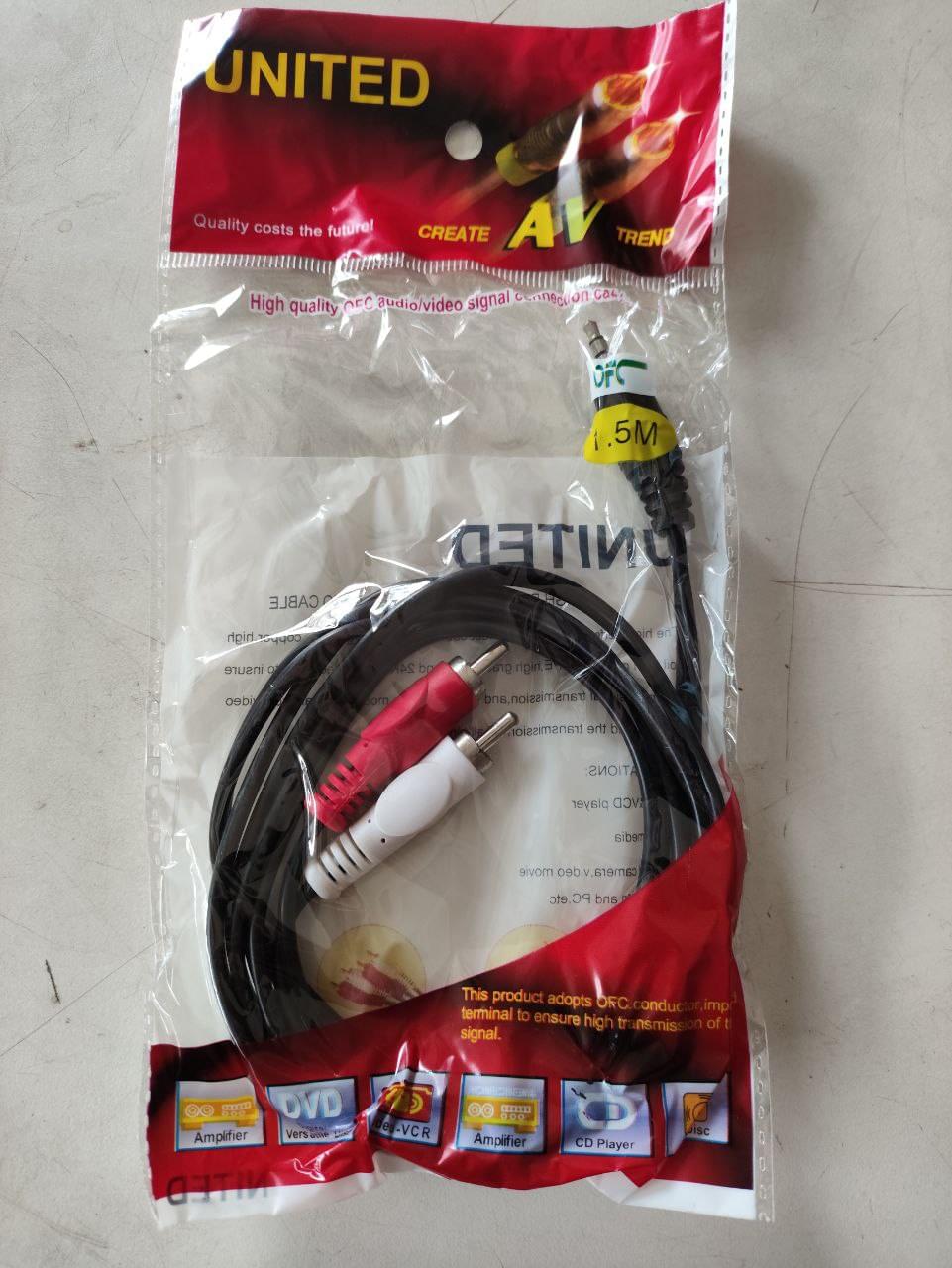 United 2RC Audio-Video Cable