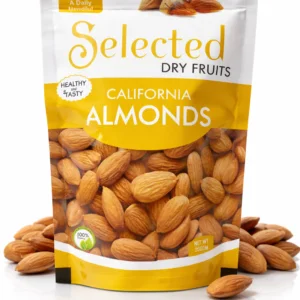 Selected Dry Fruits California Almonds 250g | Premium Quality Whole Badam | Healthy Daily Snack