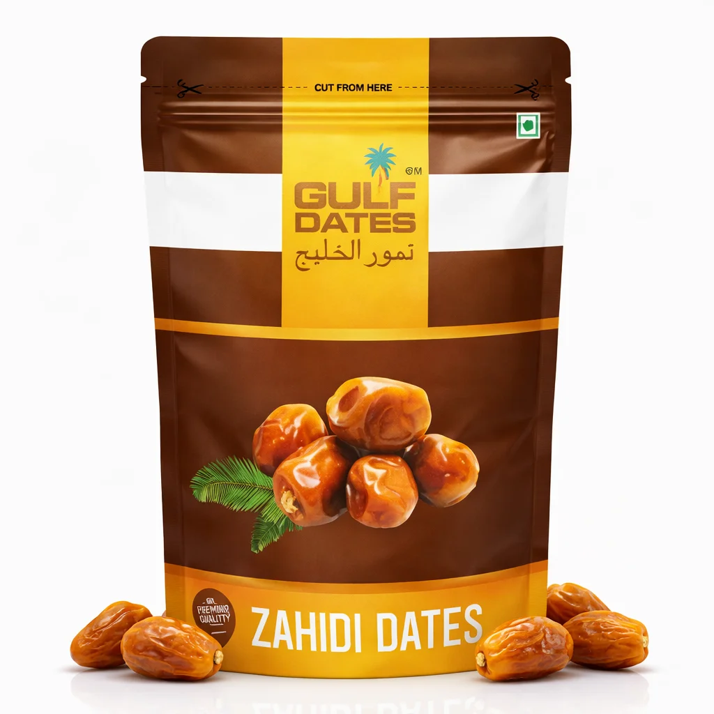 Gulf Dates Zahidi Premium Quality Natural Dates (500gm)